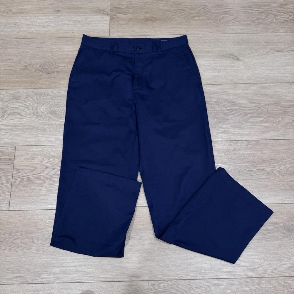 adidas Men's 34x32 ClimaCool Navy Performance Golf Pants Lightweight